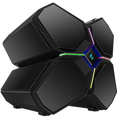 DeepCool Quadstellar Infinity Tempered Glass RGB E-ATX Case - Black