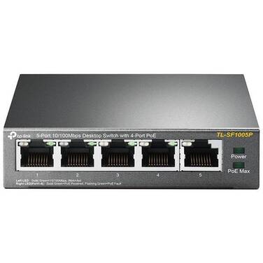 5 Port TP-Link TL-SF1005P 10/100Mbps Switch with 4-Port POE