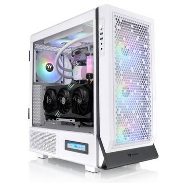 Thermaltake E-ATX Ceres 500 CA-1X5-00M6WN-00 Tempered Glass ARGB Mid Case White