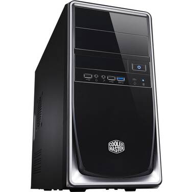 Cooler Master Elite 344 MicroATX Silver Case RC-344-SKR500-N2 PC with 500W PSU