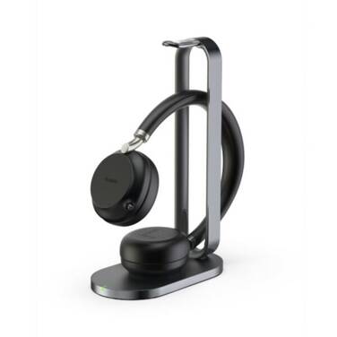 Yealink BH72-CH-BL-C-UC Bluetooth Wireless Stereo Headset With Charging Stand Black