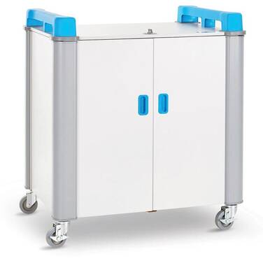 LapCabby Vertical 20-Device Mobile AC Charging Trolley PN LAP20V