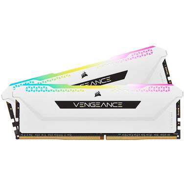 32GB DDR4 Corsair (2x16GB) 3200MHz CMH32GX4M2E3200C16W Vengeance RGB Pro SL White Ram KIT