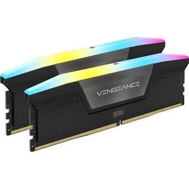 32GB DDR5 (2x16G) Corsair 6400MT/s Vengeance RGB CMH32GX5M2B6400C32 RAM, Limit 1 per customer