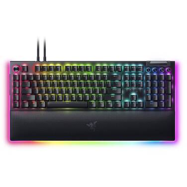 Razer BlackWidow V4 Pro Clicky-Green Mechanical Gaming Keyboard Black