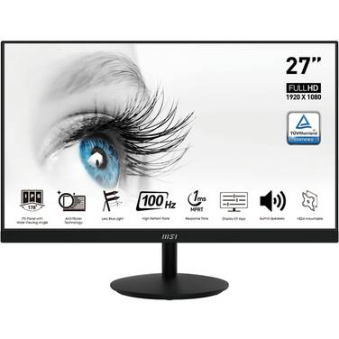 27 MSI PRO MP271A FHD IPS Monitor with Speakers