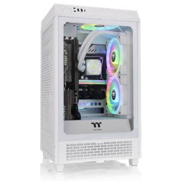 Thermaltake Micro-ATX The Tower 200 TG White Case CA-1X9-00S6WN-00