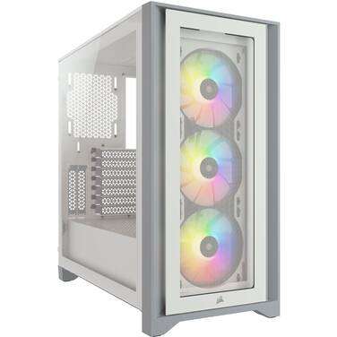 Corsair E-ATX Carbide Series 4000X Mid-Tower RGB TG Case CC-9011205-WW White