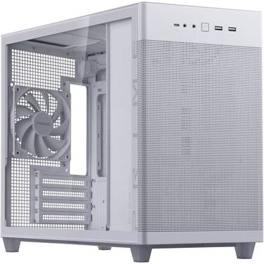 ASUS PRIME AP201-WH TG MicroATX White Tempered Glass Case