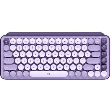 Logitech POP Keys Wireless Mechanical KB W/ Emoji Keys 920-011227 - Cosmos Lavender