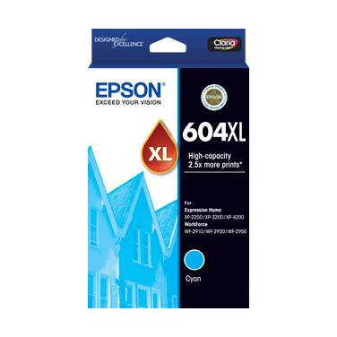 Epson 604XL - High Capacity - Cyan Ink Cartridge PN C13T10H292