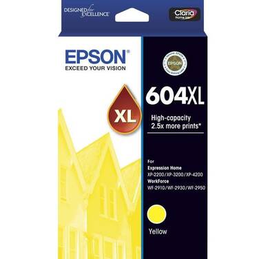 Epson 604XL - High Capacity - Yellow Ink Cartridge PN C13T10H492