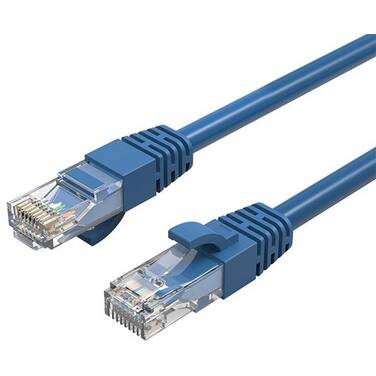 1 Metre Cruxtec Blue Cat6 Network Cable RC6-010-BL