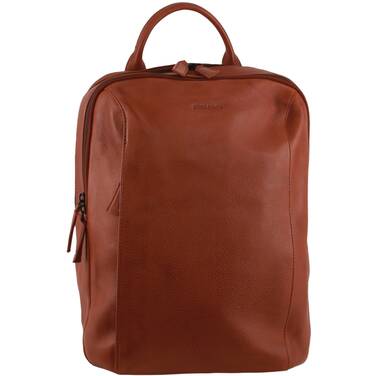 15.6 Pierre Cardin Leather Laptop Backpack - Cognac PC 3879