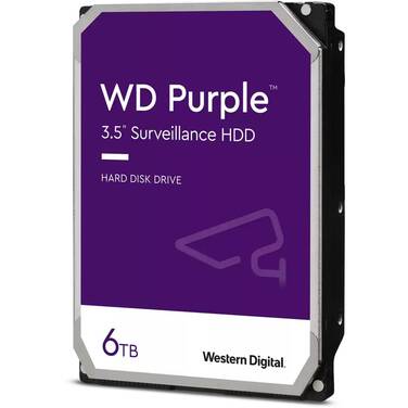 6TB WD 3.5 SATA 6Gb/s Purple SV HDD WD64PURZ, Limit 4 per customer