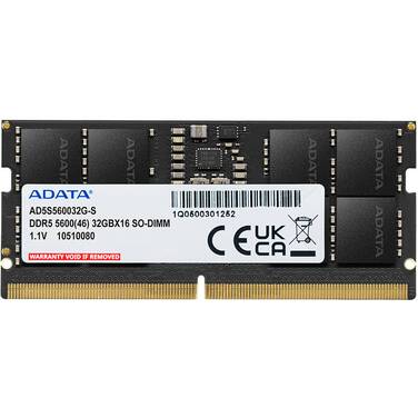 16GB SODIMM DDR5 ADATA 5600MT/s RAM for Notebooks, Limit 2 per customer