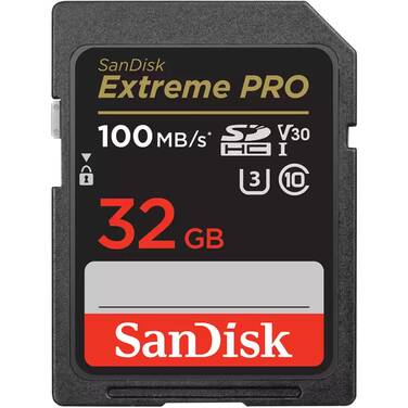 32GB Sandisk Extreme Pro SDHC Memory Card SDSDXXO-032G-GN4IN