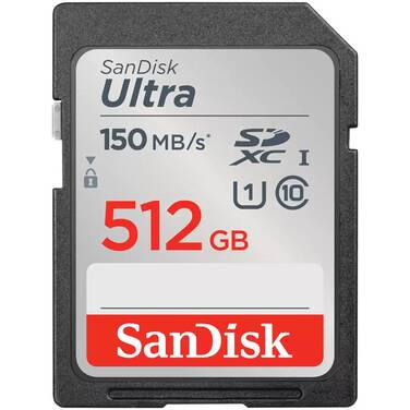 512GB Sandisk Ultra SDXC Memory Card SDSDUNC-512G-GN6IN