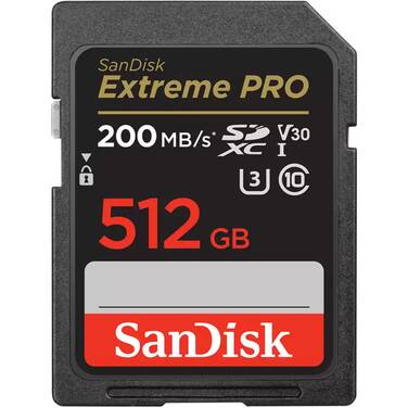 512GB Sandisk Extreme Pro SDXC Memory Card SDSDXXD-512G-GN4IN
