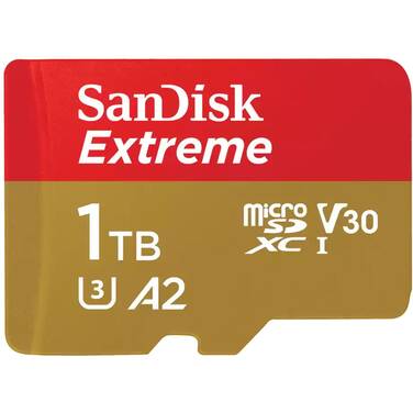 1TB Sandisk Extreme Micro SDXC Memory Card SDSQXAV-1T00-GN6MA with SD Adapter