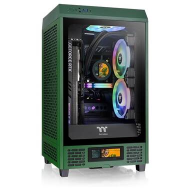 Thermaltake Mini-ITX The Tower 200 TG Racing Green Case CA-1X9-00SCWN-00