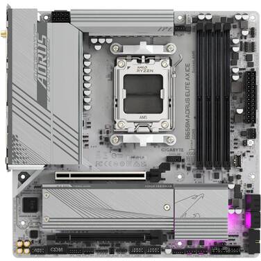 Gigabyte AM5 MicroATX B650M AORUS ELITE AX ICE DDR5 Motherboard