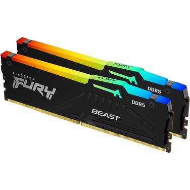 64GB DDR5 Kingston Fury (2x32GB) 6000MT/s CL36 RGB RAM KF560C36BBEAK2-64