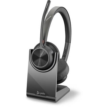 Poly Voyager 4320 UC Stereo Bluetooth Headset USB-A with Stand 218476-01
