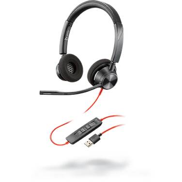 Poly Blackwire 3320 UC Stereo corded Headset USB-A