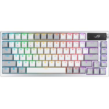 ASUS ROG Azoth RGB NX Clicky-Storm Mechanical Wireless Gaming Keyboard White