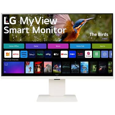 32 LG 32SR83U-W 4K IPS Smart Monitor with WebOS and Speakers