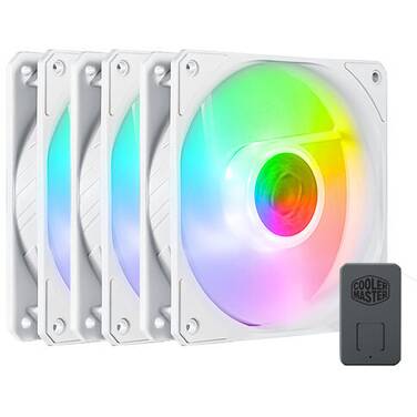 Cooler Master SickleFlow 120 ARGB White Edition 3-Pack + Controller