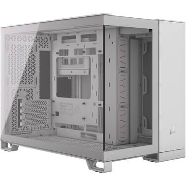 Corsair 2500X MicroATX Dual Chamber White PC Case CC-9011266-WW