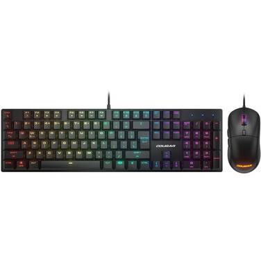 Cougar COMBAT RGB Linear-Red Mechanical Gaming Keyboard with Mouse Black