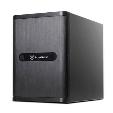 SilverStone DS380 Black NAS Case No PSU 2x USB 3.0 - OPEN STOCK - CLEARANCE