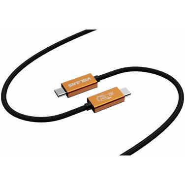 1 Metre VOLANS VL-UT41 Aluminium USB 4.0 Cable