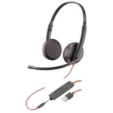 Poly Blackwire C3325 UC Stereo corded Headset USB-A + 3.5MM 209747-201