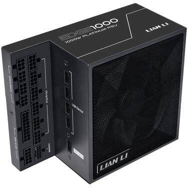1000 Watt Lian Li EG1000.BE Edge Platinum Gen5 Modular Power Supply with USB Hub Black