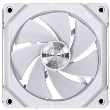 120mm Lian Li UNI FAN SLV2-1 Reverse Blade ARGB PWM White Fan V2