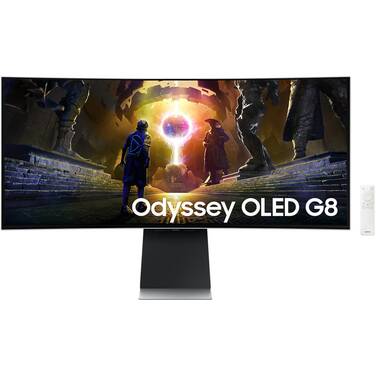 34 Samsung Odyssey OLED G8 Anti-Glare UWQHD Curved Gaming Monitor