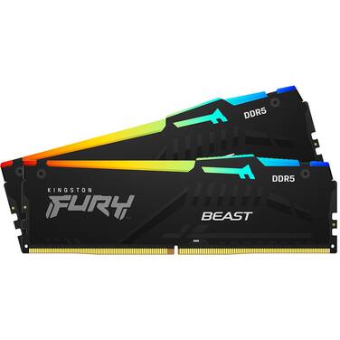 32GB DDR5 (2x16GB) Kingston 6000MT/s C36 Fury RGB Memory Black, Limit 2 per customer