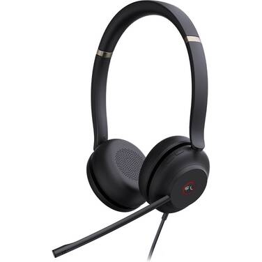 Yealink UH37-DUAL-TEAMS-USB-C/A MS Team Certified wired Headset with USB-C/A Adapter