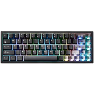 YUNZII AL65 QMK/VIA Wireless Linear Mechanical Keyboard Black Hollow