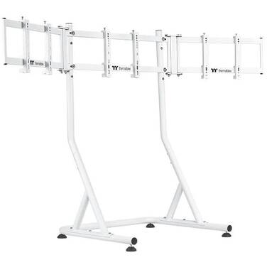 Thermaltake Triple Racing Monitor Stand for Cockpit White