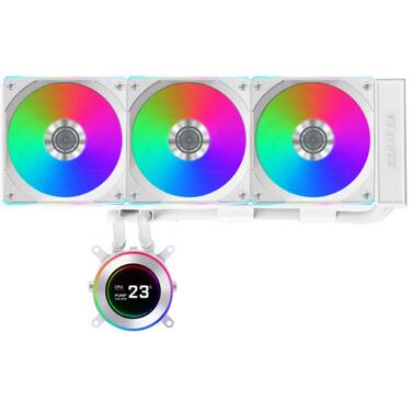 Lian Li Hydroshift II LCD-C 360CL Liquid Cooler with LCD Display White