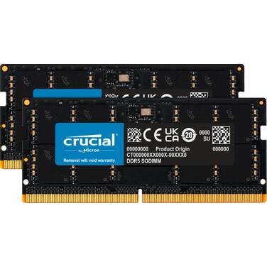 96GB (2x48GB) DDR5 SODIMM Crucial 5600MHz Notebook RAM