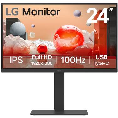 23.8 LG 24BA750 FHD 100Hz IPS Monitor with USB-C Hub
