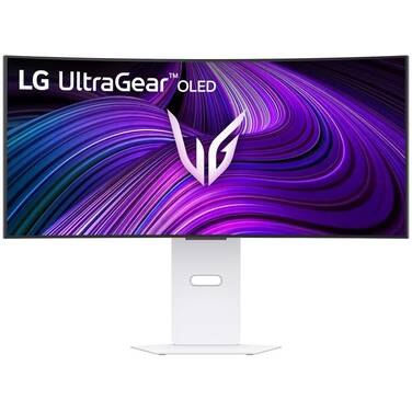 34 LG UltraGear WQHD 240Hz OLED Curved Gaming Monitor with webOS White