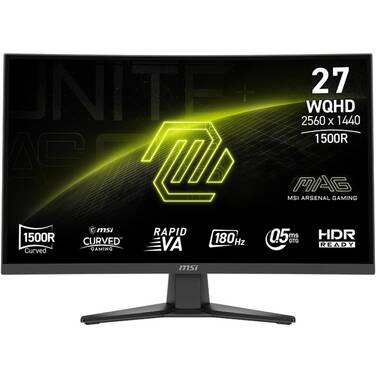 27 MSI MAG 275CQF E18 QHD 180Hz VA Gaming Monitor Black