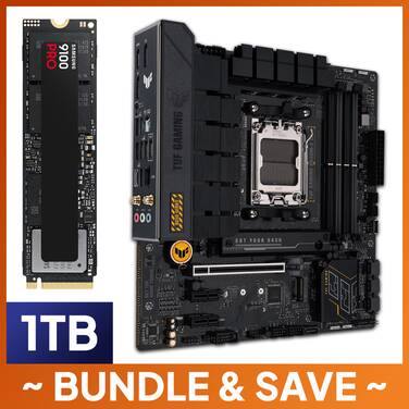 1TB Samsung 9100 SSD + Asus AM5 MicroATX TUF GAMING B650M-E WIFI DDR5 Motherboard